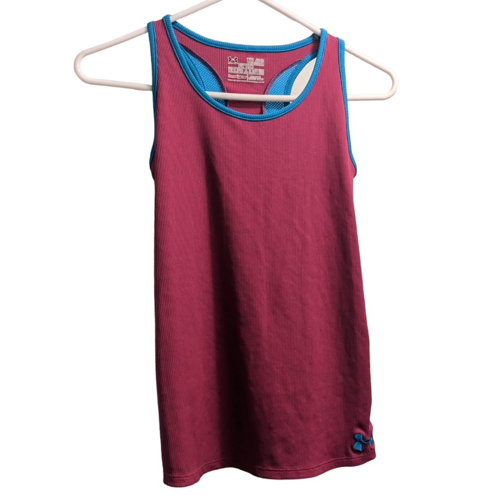 💥 Under Armour Fitted Racerback Tank Youth XL